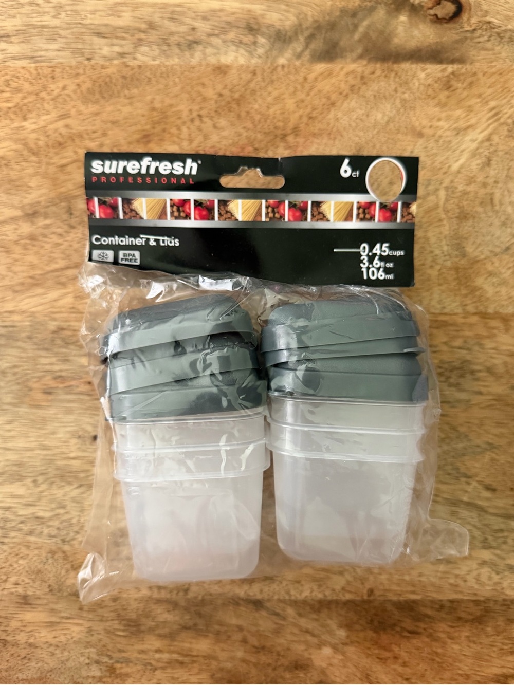 5/$20 NEW 6Pk Small Containers & Lids